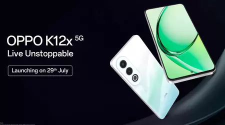 OPPO K12x 5G with MIL-STD-810H and IP54 protection will make its global debut on 29 July