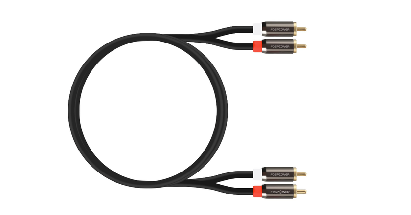 FosPower Cable coaxial de audio digital conectores chapados en oro
