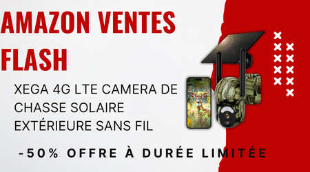 Caméra de Chasse Xega 4G LTE Solaire – Économisez 70€ Maintenant!