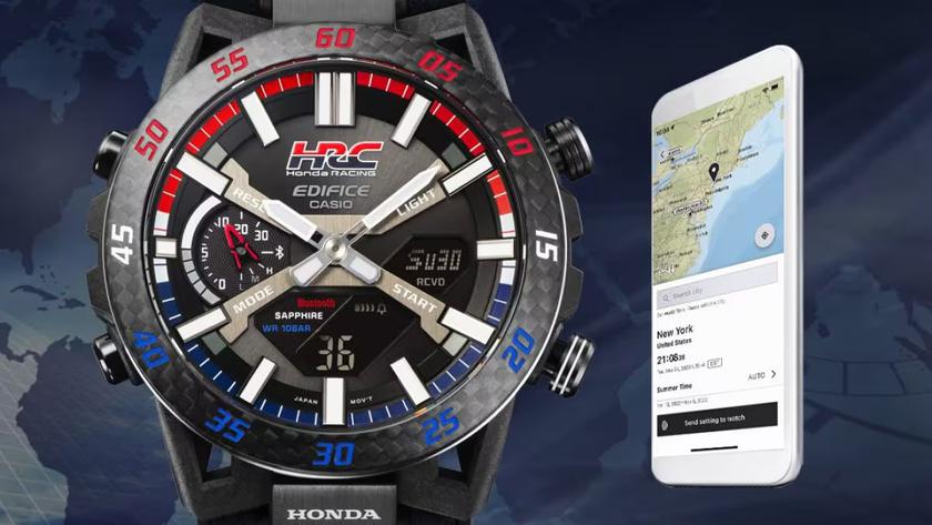 Casio Edifice ECB2000HR-1A в стиле гоночных автомобилей Honda доступен в США за $400