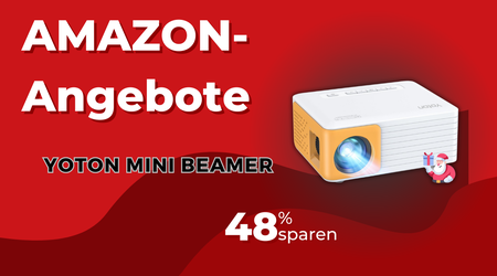 YOTON Mini Beamer im Bundle mit Stativ und Leinwand – Jetzt über 47€ sparen!