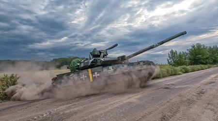 Las Fuerzas de Defensa exhiben un raro tanque ucraniano Oplot que defiende ahora la región de Kharkiv