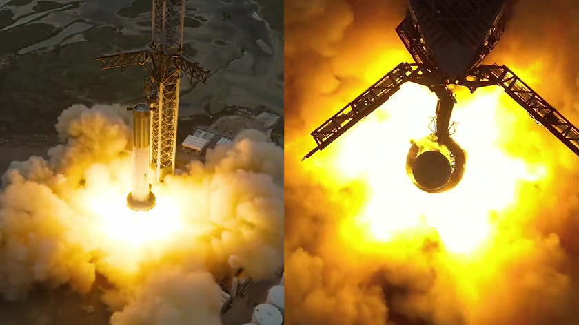 SpaceX впервые провела статическое огневое испытание всех двигателей ракеты Super Heavy в составе Starship