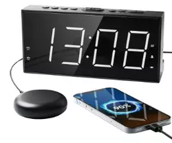 Super Loud Alarm Clock Roxicosly with Bed Shaker for Heavy Sleeper