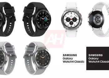 This is how a smart watch Samsung Galaxy Watch 4 Classic with a rotary bezel and in three colors will look like