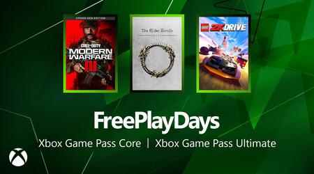 Call of Duty MW3, TES Online und LEGO 2k Drive sind für Xbox Ecosystem-Nutzer im Rahmen der Free Play Days verfügbar