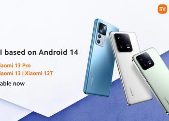 Вслед за смартфонами Google Pixel: Xiaomi 13, Xiaomi 13 Pro и Xiaomi 12T начали получать стабильную версию Android 14