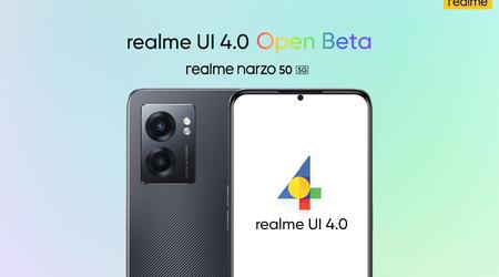 realme lanza las pruebas de Android 13 y realme UI 4.0 en el smartphone realme Narzo 50 5G