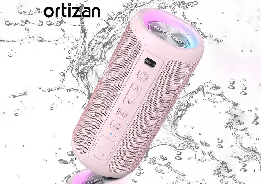 Ortizan X10 на Amazon: беспроводная колонка с RGB-подсветкой, защитой IPX7 и автономностью до 30 часов со скидкой $19