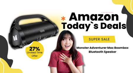 Monster Adventurer Max Boombox Bluetooth Speaker – Save 27% and Get $40 Off!