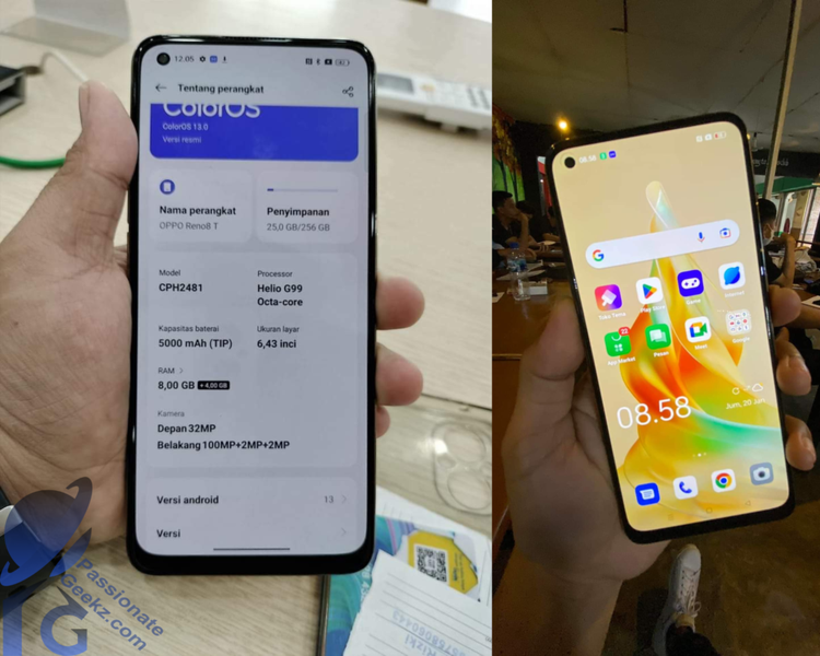 Confirmed: OPPO Reno 8T 4G will get a MediaTek Helio G99 chip, 100 MP camera and Color OS 13 out of the box