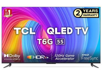 TCL T6G: линейка смарт-телевизоров с 4K QLED-экранами до 55″, поддержкой AMD FreeSync и Google TV на борту от $472