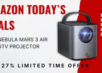 NEBULA Mars 3 Air Portable Projector – Save $160 Now!