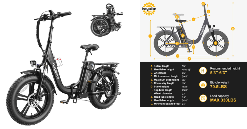 foldable bike for heavy rider