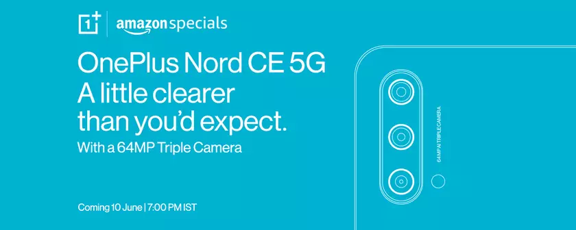 OnePlus показала дизайн неанонсированного смартфона OnePlus Nord CE 5G и раскрыла некоторые характеристики