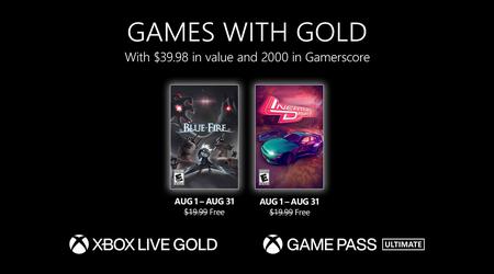 Xbox Live Gold subscribers will get two great games in August, Blue Fire and Inertial Drift