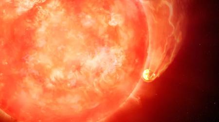Astronomen haben gesehen, wie ein Stern einen Planeten verschluckt hat - das Gleiche wird mit der Erde passieren, wenn die Sonne zu sterben beginnt