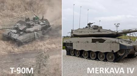 Russiske propagandister forsøkte å fremstille ødeleggelsen av deres T-90M Breakthrough-stridsvogn i Ukraina som et nederlag for en Merkava IV i Israel.