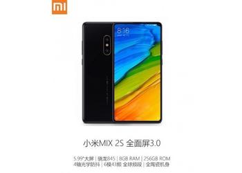 Frameless Xiaomi Mi MIX 2S will receive a dual camera with independent modules