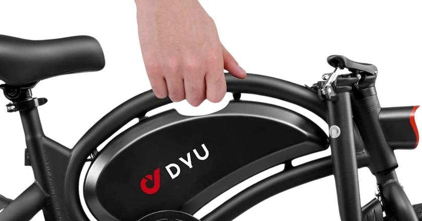 DYU ‎D3F mejor bicicleta eléctrica plegable para ciclistas pesados