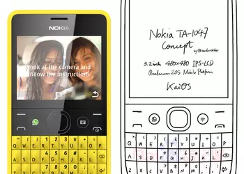 Кнопочный телефон Nokia c QWERTY-клавиатурой появился на эскизе
