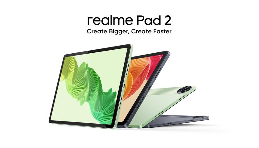 realme Pad 2: 11.5-дюймовый дисплей на 120 Гц, чип MediaTek Helio G99, четыре динамика и поддержка LTE от $245
