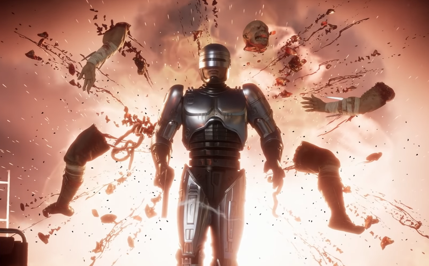 Терминатор против Робокопа: геймплей Mortal Kombat 11: Aftermath с кровавыми фаталити
