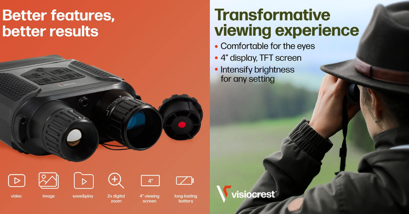 Visiocrest night vision binoculars