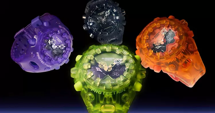 Casio a sorti des G-SHOCK transparents ...