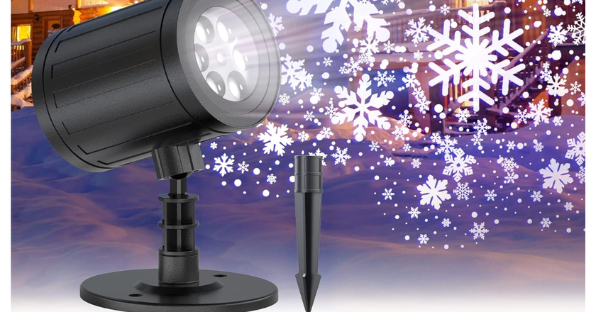 GUSODOR best outdoor snowflake projector