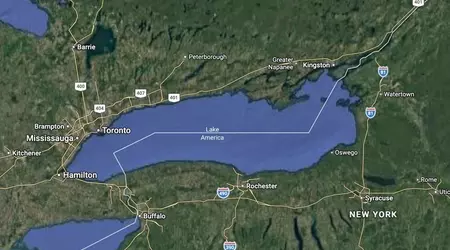Google Maps rebaptise le lac Ontario en « Lake America » pour les Américains