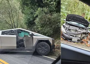 Электромобиль Tesla Cybertruck уже успел попасть в ДТП