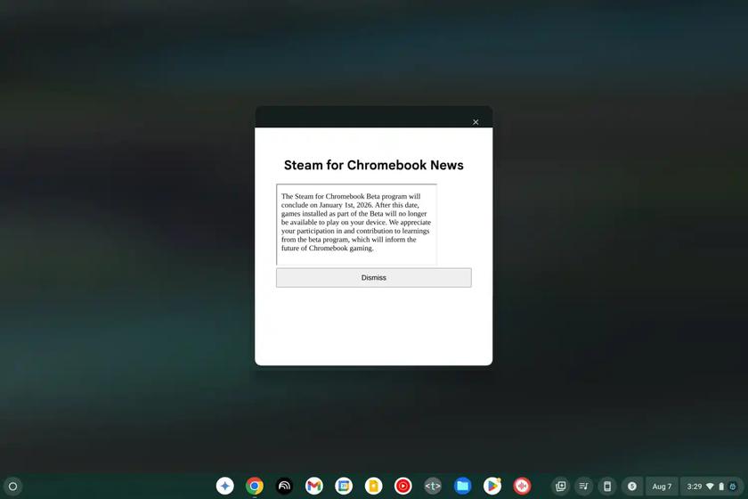Steam на Chromebook