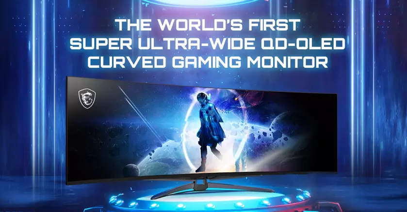MSI анонсировала первый в мире «супер-ультра-широкоугольный» монитор QD-OLED диагональю 49” с частотой кадров 240 Гц