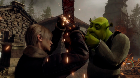 C'est le moment où vous vous enfuyez. Pour Resident Evil 4 Chainsaw Demo, il y a une modification qui ajoute Shrek.