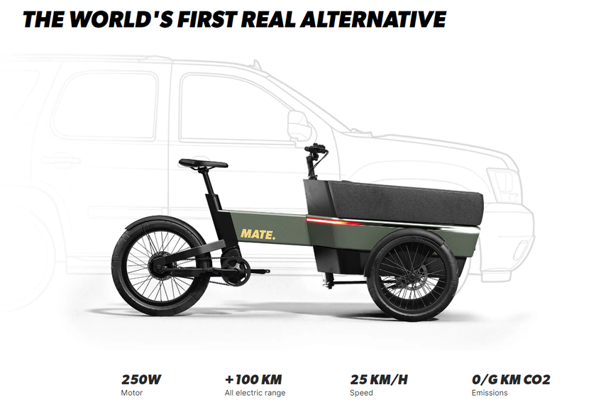ensidigt slids solnedgang Mate announces cargo electric bike with large luggage carrier for €6499 |  gagadget.com