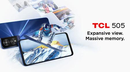 TCL 505: smartphone economico con schermo a 90Hz, chip MediaTek Helio G36 e batteria da 5010mAh