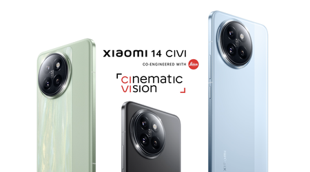 Від $515: Xiaomi 14 CIVI з AMOLED-дисплеєм на 120 Гц, чипом Snapdragon 8s Gen 3 і подвійною фронтальною камерою на 32 МП надійшов у продаж