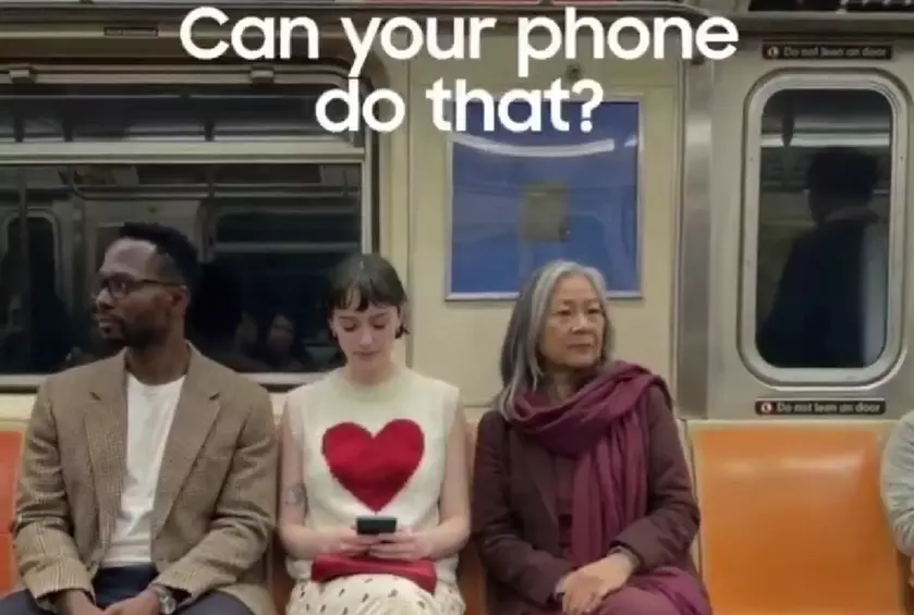 Samsung презентует новый рекламный шедевр: скриншоты в центре внимания