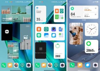 iOS-style widget testing is available for some Xiaomi smartphones. Perhaps for yours?