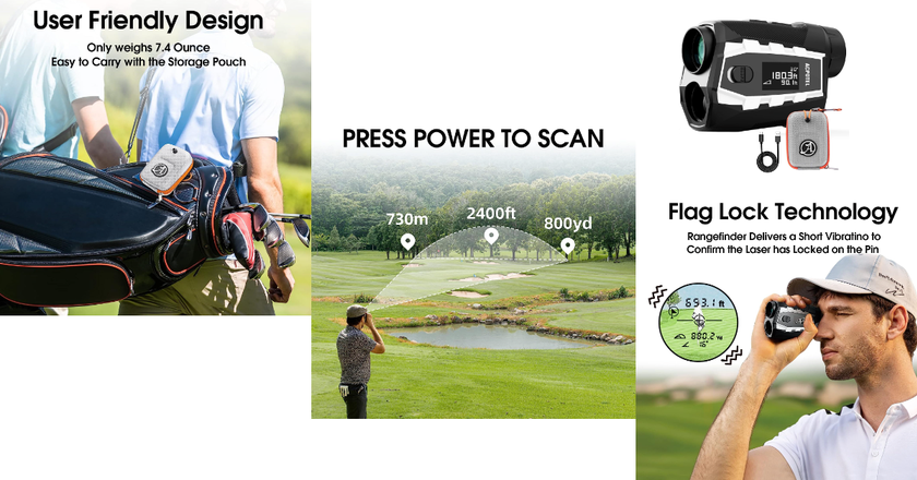 Acpotel golf rangefinders with slope