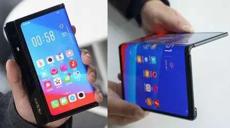 Oppo також показала свій гнучкий смартфон. Він схожий на Huawei Mate X