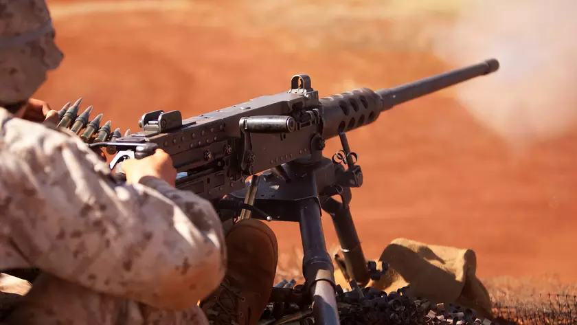 Украинские солдаты используют современную версию легендарного пулемёта Browning