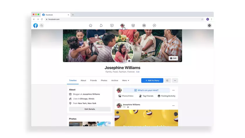 Facebook тестирует новый дизайн