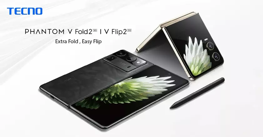 Сколько будут стоить складные смартфоны Tecno Phantom V Fold 2 и Phantom V Flip 2