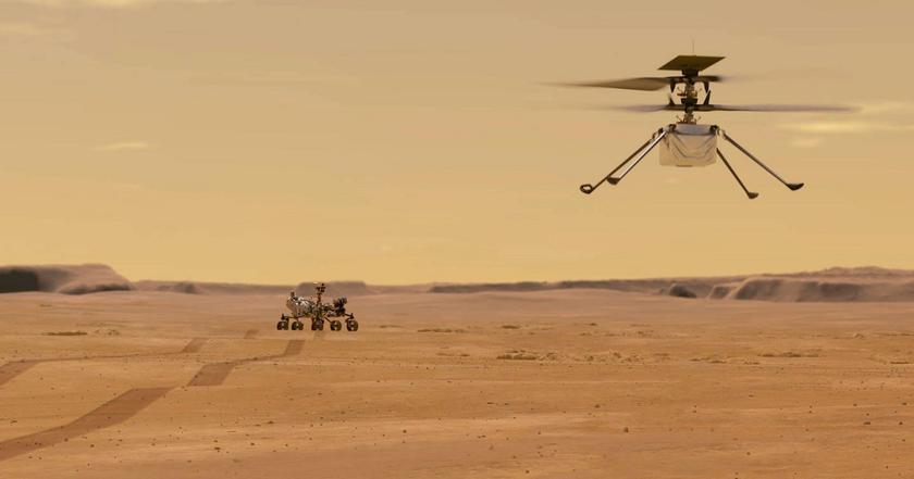 Беспилотный вертолёт Ingenuity выполнил самый короткий полёт в истории марсианской авиации