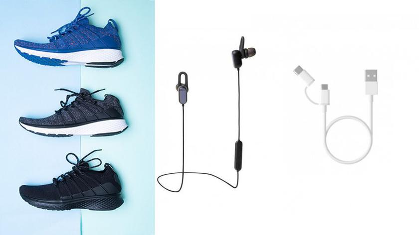 Xiaomi начинает продажи беспроводных наушников, мужских кроссовок и USB-кабеля 2-в-1