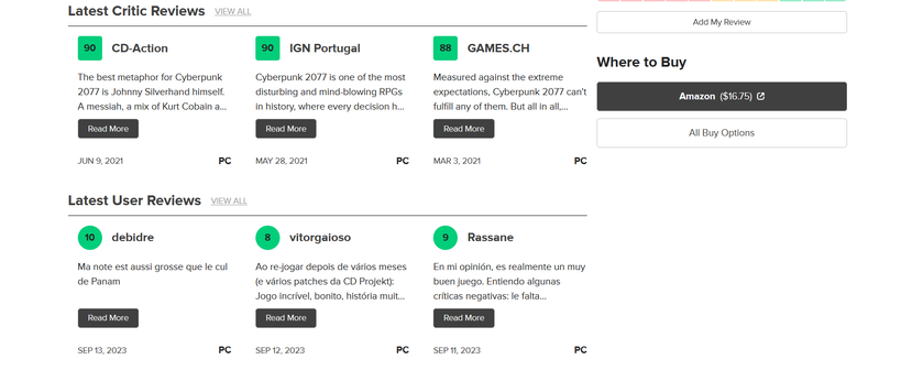 Hay usuarios en Metacritic que están indignados con el DLC de