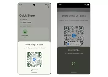 Google начинает распространять в Quick Share обмен файлами с помощью QR-кодов