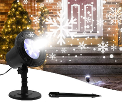 Projecteur flocon de neige de Noël Lumières Projecteur LED résistant aux  intempéries Lumière Intérieure Extérieure Utilisation Neige Chute Projecteur  Pour Noël Fête de Noël